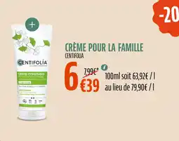 La Vie Claire CENTIFOLIA Crème pour la famille offre