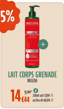 La Vie Claire WELEDA Lait corps grenade offre
