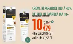 La Vie Claire COMPTOIRS ET COMPAGNIE Crème réparatrice bio à 40% de miel de manuka iaa 10+ offre