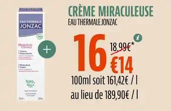 La Vie Claire EAU THERMALE JONZAC Crème miraculeuse offre