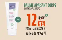 La Vie Claire EAU THERMALE JONZAC Baume apaisant corps offre