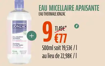 La Vie Claire EAU THERMALE JONZAC Eau micellaire apaisante offre