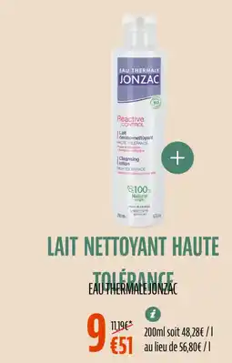 La Vie Claire EAU THERMALE JONZAC Lait nettoyant haute tolérance offre