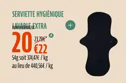 La Vie Claire Serviette hygiènique lavable extra offre