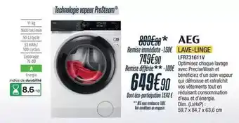 Proxi Confort Aeg - lave-linge lfr7361tv offre