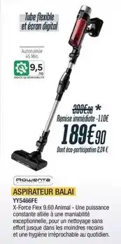 Proxi Confort Rowenta - aspirateur balai offre