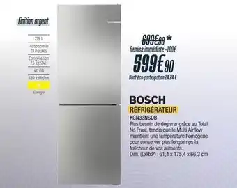 Bosch - réfrigérateur kgn3s2d5b