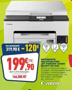 Bureau Vallée Canon - imprimante multifonction jet d'encre maxicy gx1050 offre