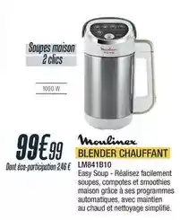 Proxi Confort Moulinex - blender chauffant lm841b10 offre