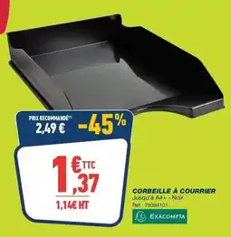 Bureau Vallée Exacompta - corbeille a courrier offre
