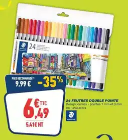 Bureau Vallée Staedtler - feutres double pointe offre