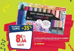 Bureau Vallée Stabilo - surligneurs boss edition wild flowers offre
