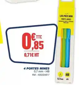 Bureau Vallée Prix mini - 4 portes mines offre