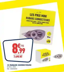 Bureau Vallée Bosch - 10 rubans correcteurs offre