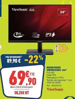 Bureau Vallée 24 full hd dalle ips offre