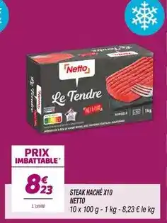 Netto Netto - steak haché x10 offre