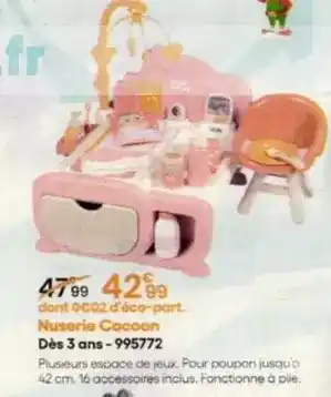 King Jouet Nuserie cococon offre