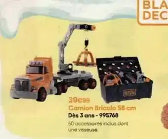 King Jouet Camion bricolo 58 cm offre