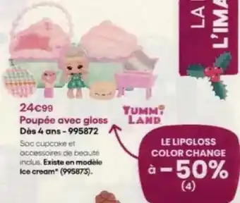 King Jouet Poupee avec gloss des 4 ans 995872 offre