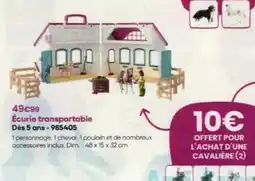 King Jouet Poulain - écurite transportable dès 5 ans-985405 offre