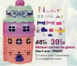 King Jouet Maison cornet de glace dès 4 ans-996031 offre