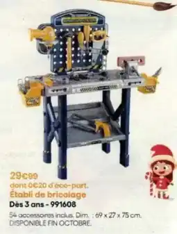 King Jouet Dim - établi de bricolage dés 3 ans 991608 offre