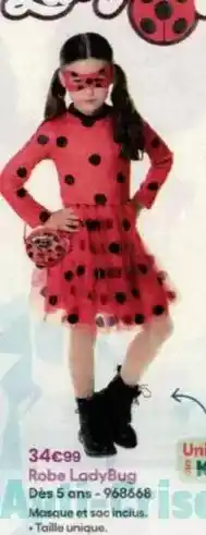 King Jouet Robe lady bug offre