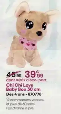 King Jouet Chi chi love baby boo offre