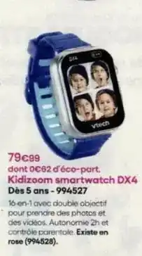 King Jouet Vtech - kidizoom smartwatch dx4 dès 5 ans-994527 offre