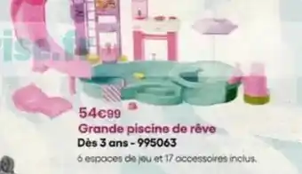 King Jouet Grande piscine de rêve offre