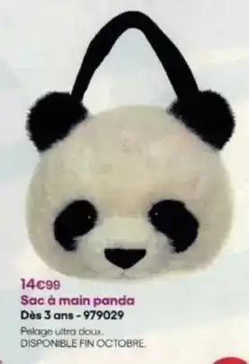 King Jouet Sac à main panda dès 3 ans-979029 offre