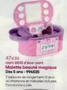 King Jouet Malette beauté magique dès 5 ans-994525 offre