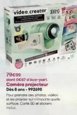 King Jouet Camera projecteur offre