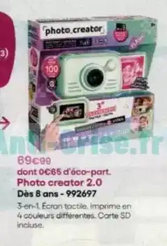 King Jouet Flash - photo creator 2.0 dès 8 ans-992697 offre
