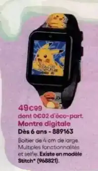 King Jouet Stitch - montre digitale dès 6 ans-889163 offre