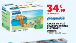 Hyper U PLAYMOBIL Arche de noé transportable junior offre