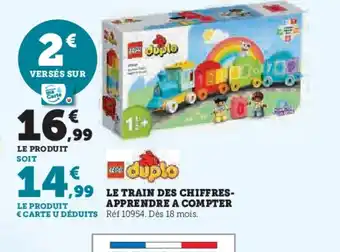 Hyper U LEGO DUPLO Le train des chiffres- apprendre a compter offre