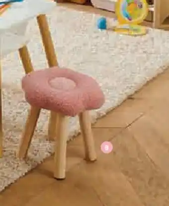 Hyper U Tabouret fleur bouclette offre