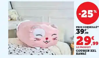 Hyper U Coussin xxl kawaï offre