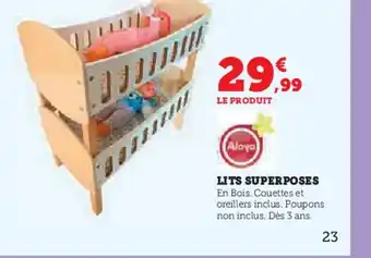 Hyper U ALOYA Lits superposes offre