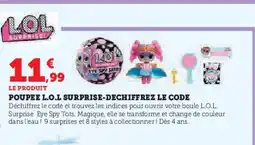 Hyper U Poupee l.o.l surprise-dechiffrez le code offre