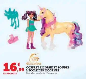 Hyper U Coffret licorne et poupee offre