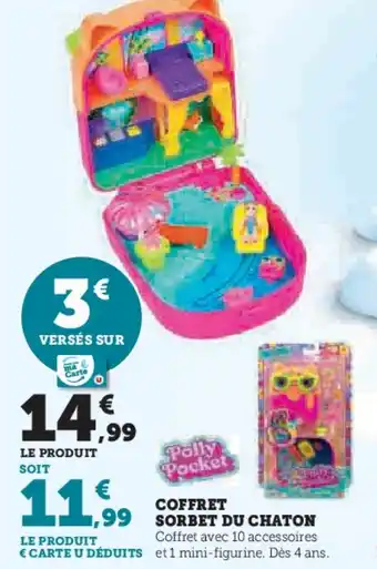 Hyper U POLLY POCKET Coffret sorbet du chaton offre