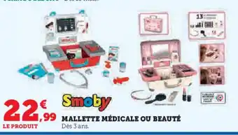 Hyper U SMOBY Mallette médicale ou beauté offre
