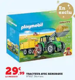 Hyper U Tracteur avec remorque offre