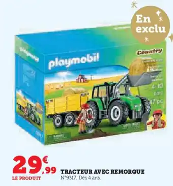 Tracteur avec remorque