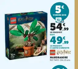 Hyper U LEGO HARRY POTTER Mandragore offre