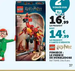 Hyper U LEGO HARRY POTTER Fumseck le phenix de dumbledore offre
