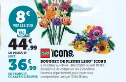 Hyper U LEGO ICONS Bouquet de fleurs offre
