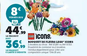 Hyper U LEGO ICONS Bouquet de fleurs offre